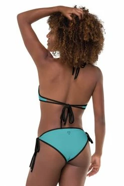 Darkest Fox Tangerine Jungle Reversible Bikini • Black Trim Swimwear