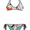Darkest Fox Tangerine Jungle Reversible Bikini • Black Trim Swimwear