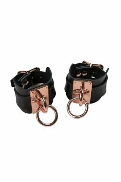 VoyeurX Eternity Rose Gold Bracelet Cuffs Silver Fox