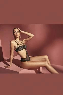 Bracli London Leavers Lace Playsuit Set Lingerie Sets