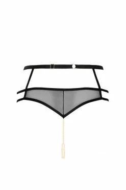 Bracli London Leavers Lace Pearl Thong Panty