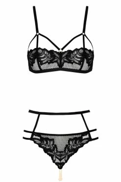 Bracli London Leavers Lace Harness Lingerie Set Lingerie Sets