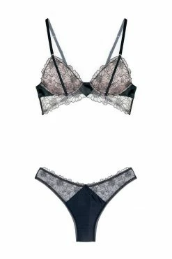 Monique Morin Candid Embroidered Lace Set Lingerie Sets