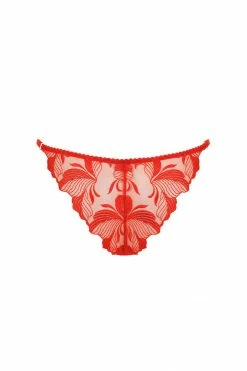 Impudique Cherie Red Lace Tanga BDSM