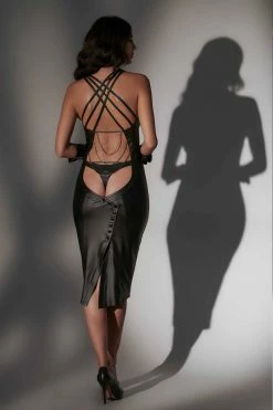 Patrice Catanzaro Leather – Vegan Corinne Wetlook Dress