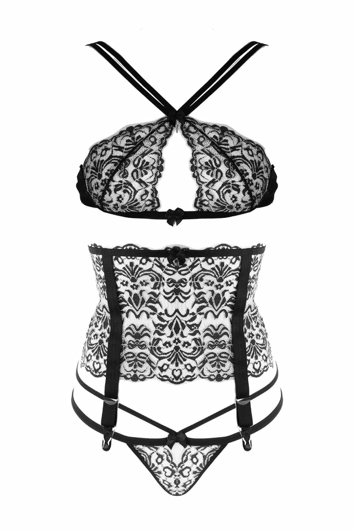Eros Veneziani Lingerie Sets Eros Criss Cross Lace Set 3 Eros Veneziani Lingerie Sets Eros Criss Cross Lace Set
