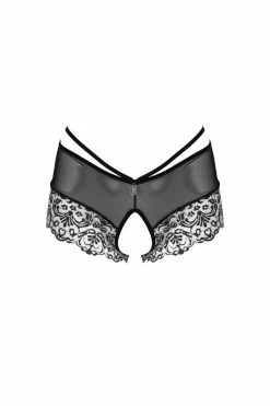 Eros Veneziani Eros Bicolor Lace Crotchless Panty Femme Fatale