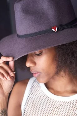 Darkest Fox Enamel Pin Red Fox