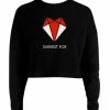 Bodysuits & Tops Darkest Fox Raw Edge Crop Sweatshirt
