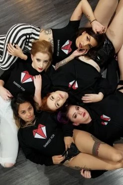 Bodysuits & Tops Darkest Fox Raw Edge Crop Sweatshirt