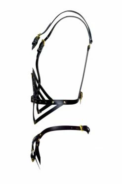 Love Lorn Lingerie Diamanté Leather Harness Set 9 Love Lorn Lingerie Diamanté Leather Harness Set