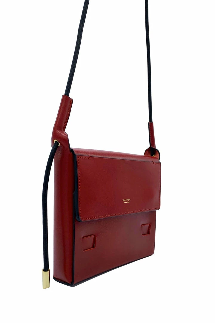 Domestique Medium Flap Red Leather Pouch 4 Domestique Medium Flap Red Leather Pouch