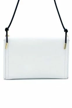 Domestique 18K - 24K Gold Large Envelope White Leather Purse