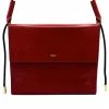 Domestique Large Flap Red Leather Pouch 18K - 24K Gold 2 Domestique Large Flap Red Leather Pouch 18K - 24K Gold