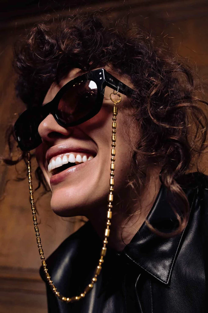 Domestique Long Bold Chain Double Earring 18K - 24K Gold 13 Domestique Long Bold Chain Double Earring 18K - 24K Gold