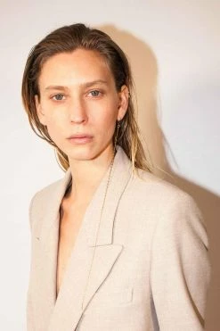 Domestique 18K - 24K Gold Long Thin Chain Simple Earring