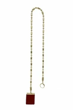 Domestique 18K - 24K Gold Long Bold Chain Stamp Earring 17 Domestique 18K - 24K Gold Long Bold Chain Stamp Earring