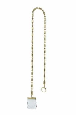 Domestique 18K - 24K Gold Long Bold Chain Stamp Earring 13 Domestique 18K - 24K Gold Long Bold Chain Stamp Earring