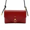 Domestique Medium Envelope Red Leather Purse 18K - 24K Gold