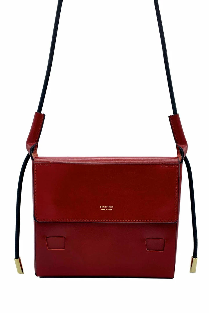 Domestique Medium Flap Red Leather Pouch 3 Domestique Medium Flap Red Leather Pouch