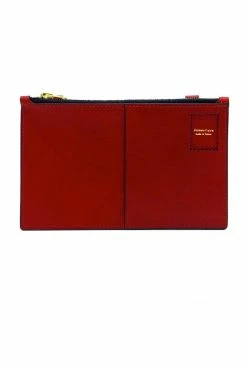 Domestique Medium Postal Red Leather Wallet