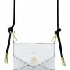 Domestique Mini Envelope White Leather Purse 18K - 24K Gold