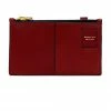 Domestique 18K - 24K Gold Mini Postal Red Leather Wallet