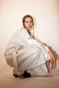 Domestique Mini Postal White Leather Wallet