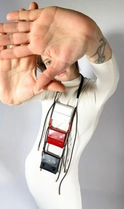 Domestique Mini Flap Red Leather Pouch