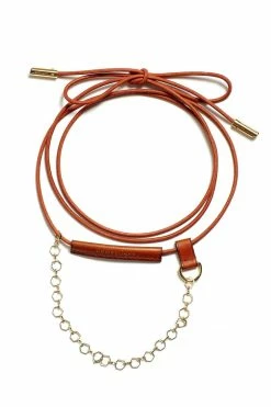 Domestique Leather Chained Up Necklace