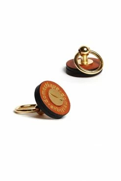 Domestique Red Fox Leather Screw On Pins 10 Domestique Red Fox Leather Screw On Pins