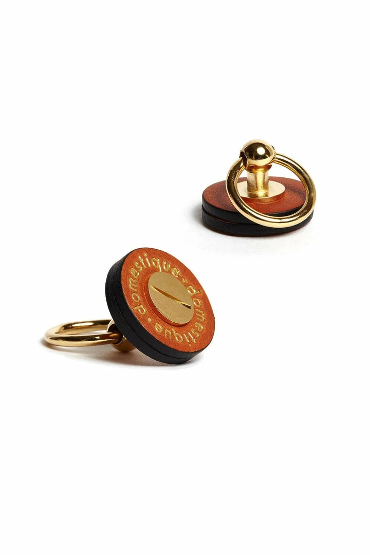 Domestique Red Fox Leather Screw On Pins 5 Domestique Red Fox Leather Screw On Pins