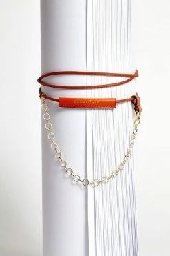 Domestique Leather Chained Up Necklace