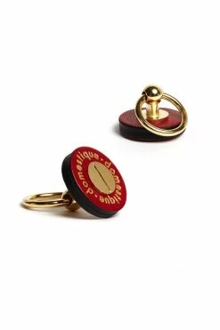 Domestique Red Fox Leather Screw On Pins