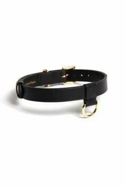 Domestique Toys & Accessories D-Ring Leather Choker