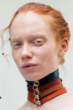 Domestique O-Ring Leather Choker Toys & Accessories