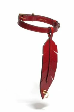 Domestique Rouge-gorge Red Feather Choker Toys & Accessories