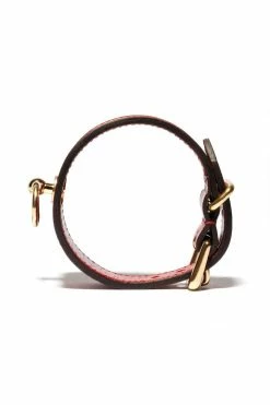 Domestique Red Fox Red Leather Linotte Cuff Bracelets 24 Domestique Red Fox Red Leather Linotte Cuff Bracelets
