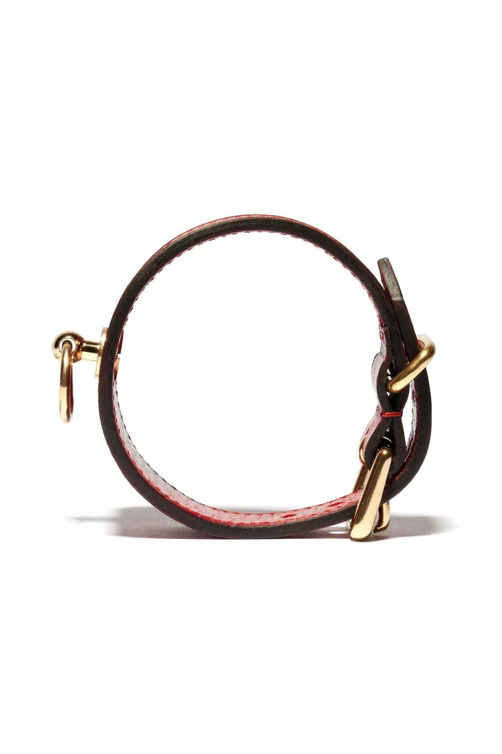 Domestique Red Fox Red Leather Linotte Cuff Bracelets 9 Domestique Red Fox Red Leather Linotte Cuff Bracelets