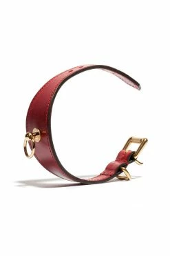 Domestique Red Fox Red Leather Linotte Cuff Bracelets 22 Domestique Red Fox Red Leather Linotte Cuff Bracelets