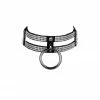 VoyeurX Toys & Accessories Double Diamond Leather Collar