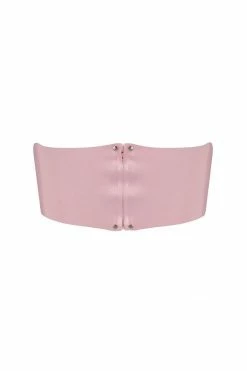 Elissa Poppy Latex Bandeau Crop Top