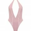 Elissa Poppy Baby Pink Latex Bodysuit