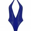 Elissa Poppy Royalblue Navy Latex Bodysuit