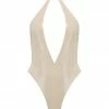 Elissa Poppy White Ivory Latex Bodysuit