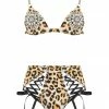 Elissa Poppy Lingerie Sets Mu Lambda Leopard Latex Lingerie Set