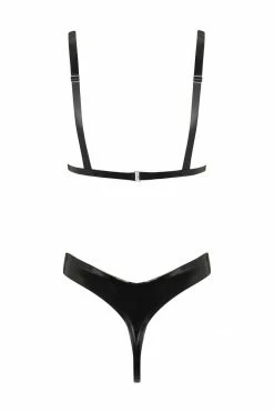 Elissa Poppy Lingerie Sets Mu Tau Latex Lingerie Set