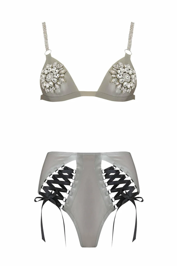 Elissa Poppy Mu Lambda Latex Lingerie Set Lingerie Sets 4 Elissa Poppy Mu Lambda Latex Lingerie Set Lingerie Sets