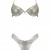 Elissa Poppy Gamma Tau Silver Latex Lingerie Set Lingerie Sets