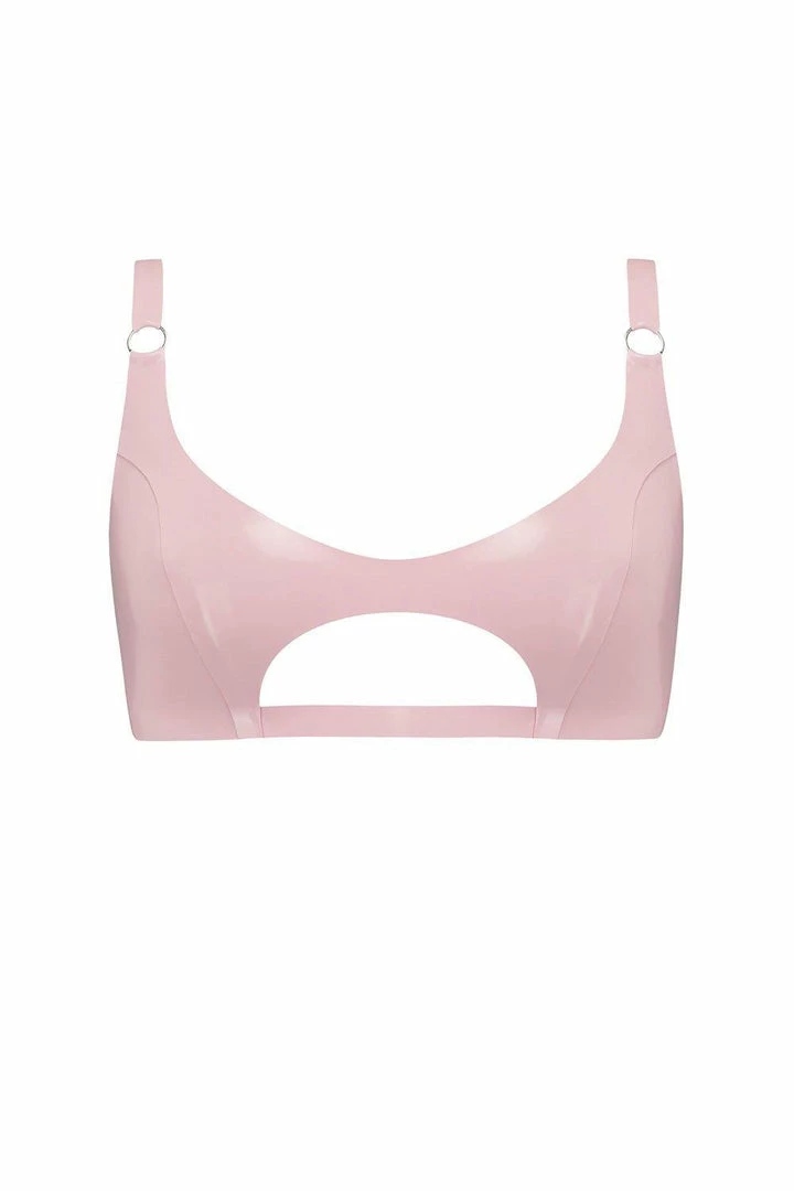 Elissa Poppy Cut Out Latex Bralette 9 Elissa Poppy Cut Out Latex Bralette
